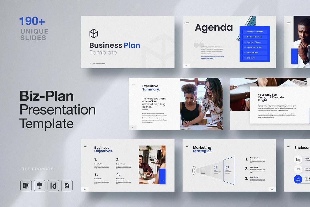 Business Plan PowerPoint Template - Best Grafik - Design Resources